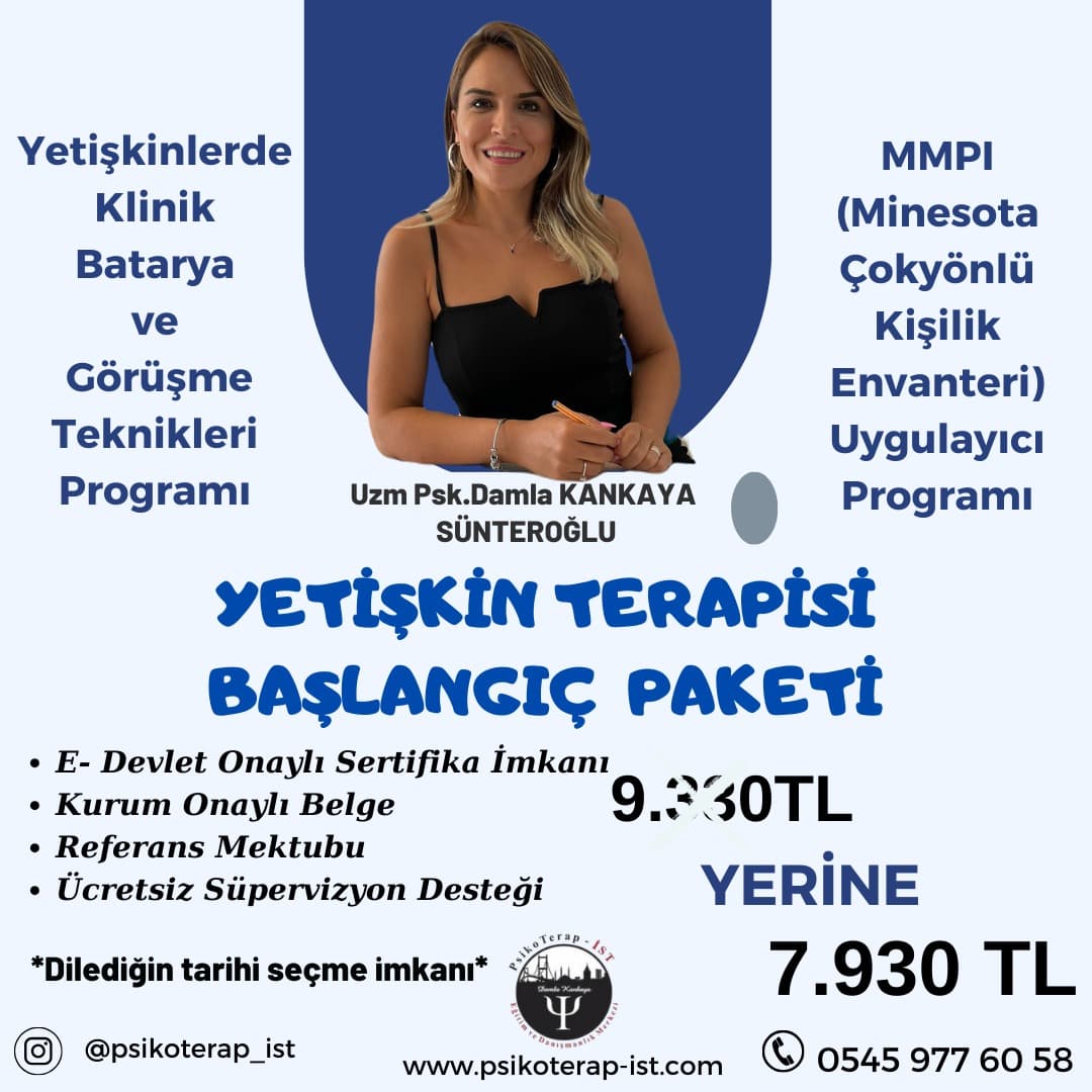 YETİŞKİN TERAPİSİ BAŞLANGIÇ PAKETİ