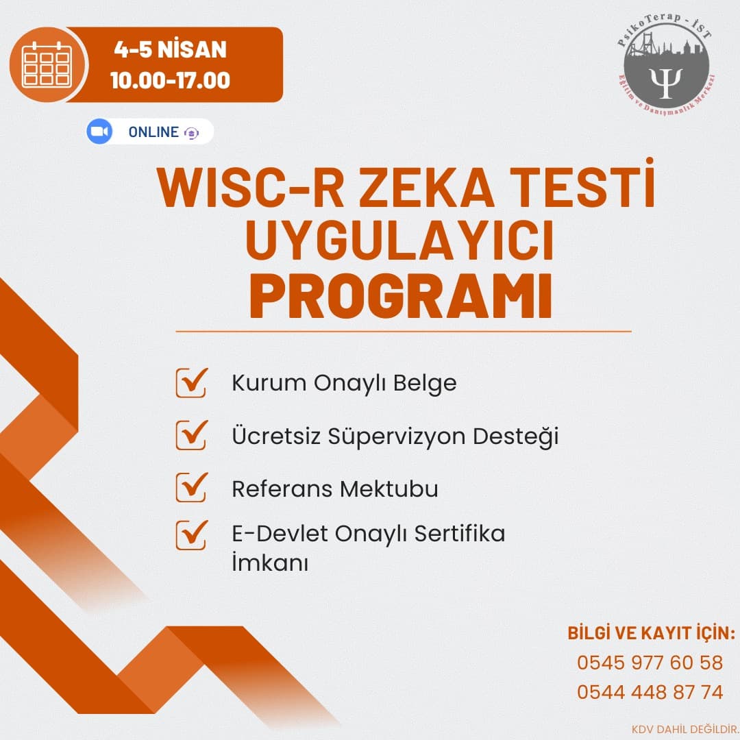 WISC-R ZEKA TESTİ UYGULAYICI PROGRAMI
