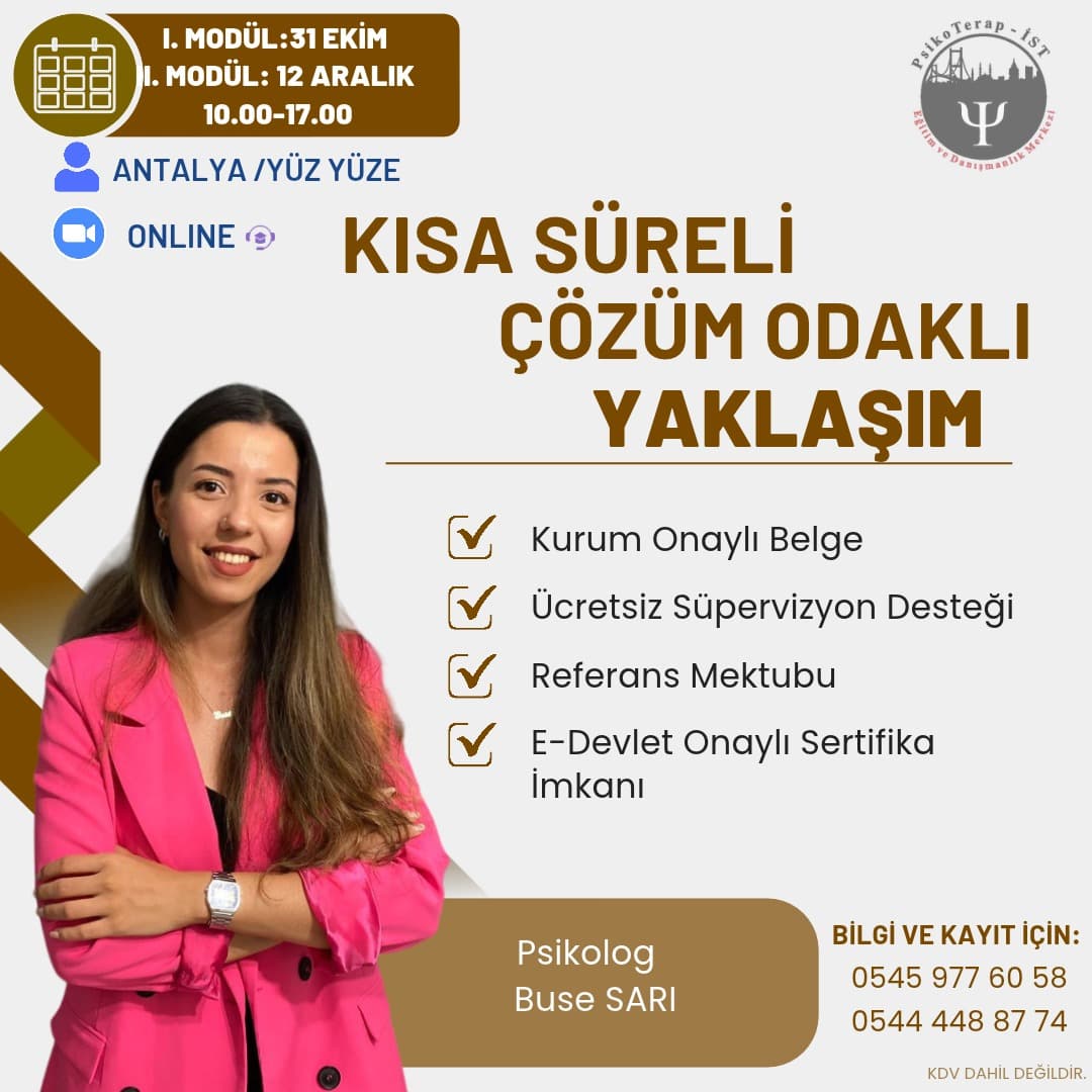 KISA SÜRELİ ÇÖZÜM ODAKLI YAKLAŞIM