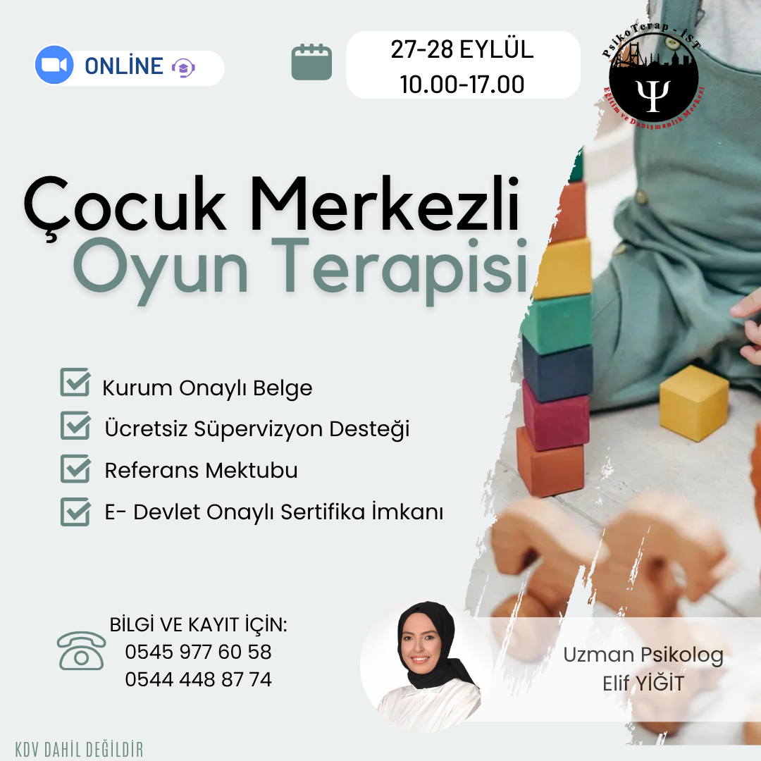 ÇOCUK MERKEZLİ OYUN TERAPİSİ PROGRAMI