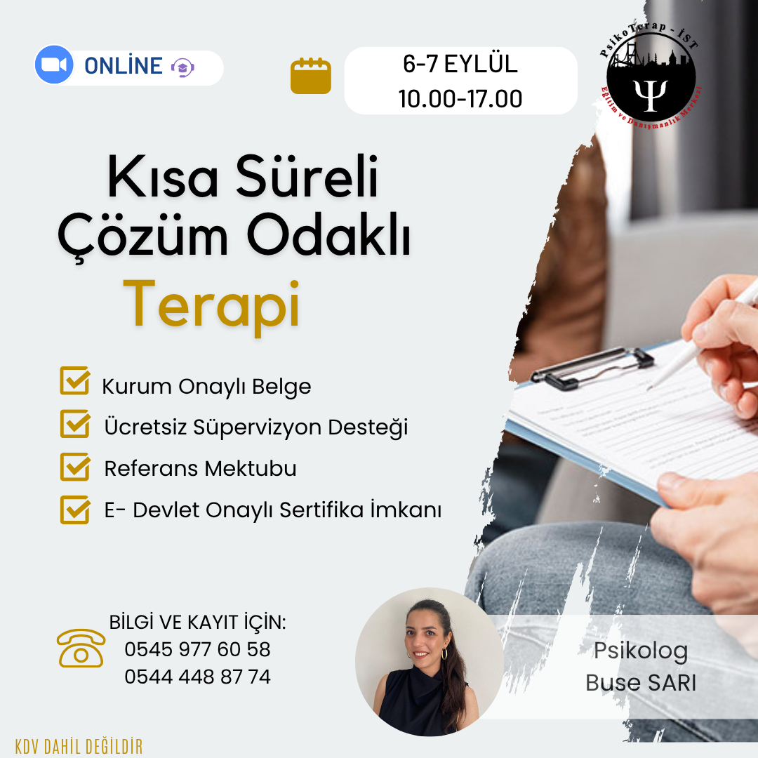 KISA SÜRELİ ÇÖZÜM ODAKLI TERAPİ PROGRAMI