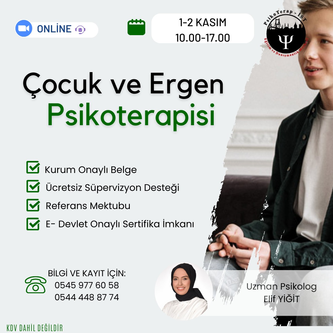  ÇOCUK VE ERGEN PSİKOTERAPİ PROGRAMI